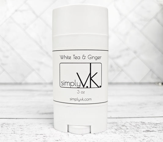 Natural Deodorant, White Tea & Ginger, 3 oz