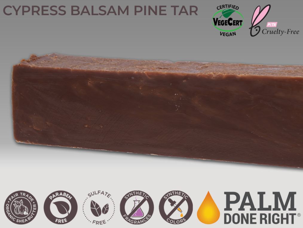 Cypress Balsam Pine Tar Cold Process, Natural  Handmade Soap